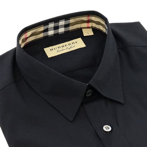 burberry black mens shirt|authentic burberry shirt.